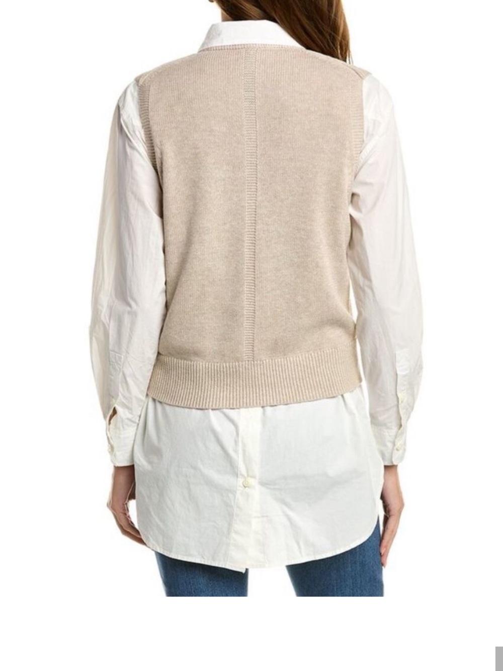 Alex Mill Becca cotton linens embroidered vest L - Picture 8 of 8
